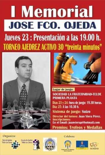 Cartel del I Memorial José Francisco Ojeda (Foto TA)