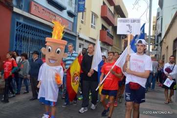 Imagen del desfile olÃ¬mpico del pasado viernes (Foto Antonio Alí)