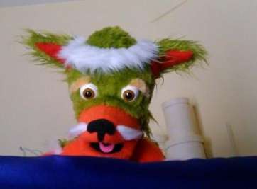 Cartel del espectáculo de títeres (Foto TA)