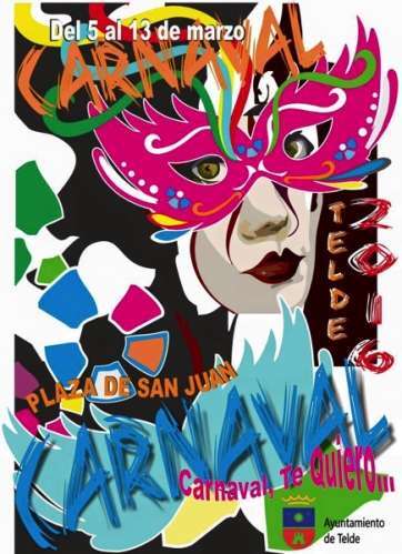 Cartel del Carnaval de Telde 2016, un diseño de Javier Martel (Foto TA)