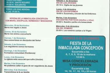 Programa de fiestas de La Concepción y la Caña Dulce 2017 (Foto TA)