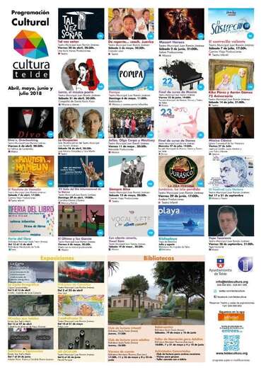 Programación cultural para el segundo trimestre de 2018 en Telde (Foto TA)