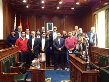 Foto de familia de la Corporación de Telde (Foto TA)