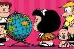 Mafalda y algunos personajes de la tira (Foto Multimedia)
