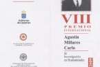 Convocatoria Premio Investigación en Humanidades Agustín Millares Carló (Foto Multimedia)