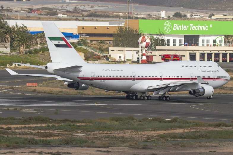 Imagen de archivo de un avión extranjero en Gando (Foto Antonio Rodríguez)