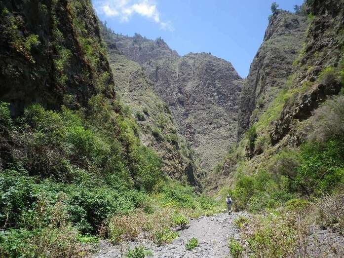 Imagen del barranco de Badajoz, en Güímar (Foto TA)