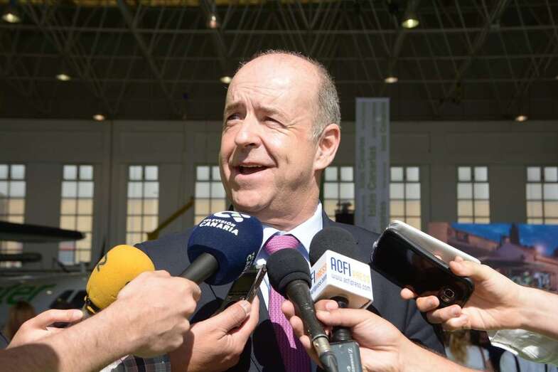 Pedro Ortega, consejero de Economía, Industria, Comercio y Conocimiento del Gobierno canario (Foto Acfi Press)