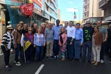 Telde en la manifestación por el Primero de Mayo en Canarias (Foto TA Y Orlando Mireles)