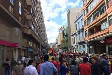 Telde en la manifestación por el Primero de Mayo en Canarias (Foto TA Y Orlando Mireles)