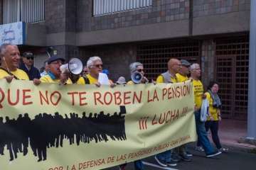 Telde en la manifestación por el Primero de Mayo en Canarias (Foto TA Y Orlando Mireles)