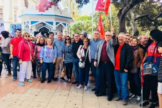 Telde en la manifestación por el Primero de Mayo en Canarias (Foto TA Y Orlando Mireles)