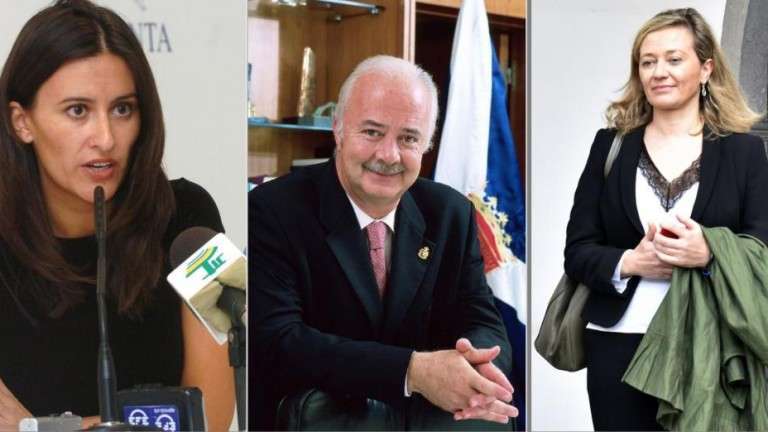 Dulce Xerach, Ricardo Melchior y Victoria Rosell (Foto Canarias7)