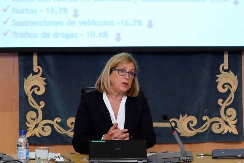 La delegada del Gobierno durante la presentación de los datos (Foto TA)