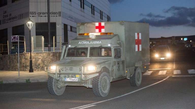 Servicios de emergencia militares (Foto Javier Melián)