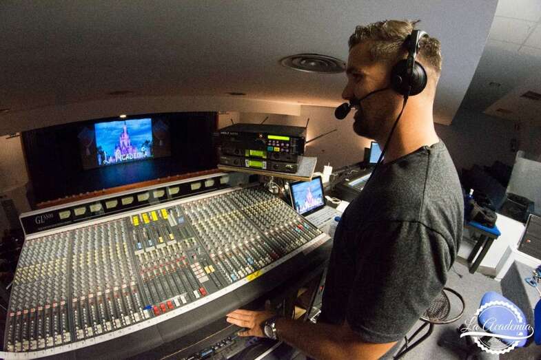 Imagen de archivo de un espectáculo audiovisual en el Teatro de Telde (Foto La Academia)