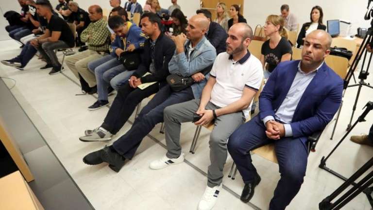 Imagen de archivo del banquillo de acusados del caso Botavara (Foto TA)