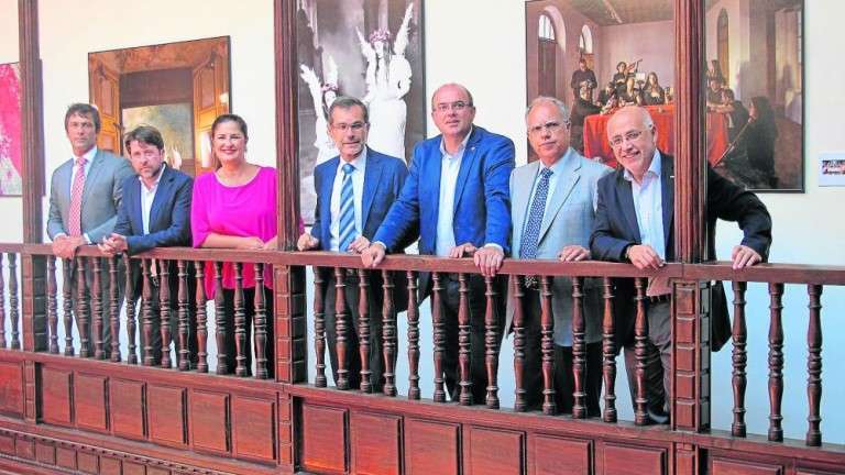 Imagen de archivo de los siete presidentes cabildicios de Canarias (Foto Canarias7)