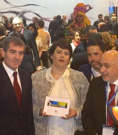 Representantes institucionales en la edición del pasado año de Fitur (Foto TA)