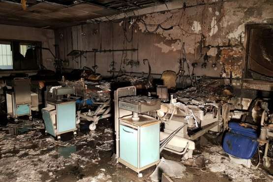 El incendio afectó al servicio de urgencias pediátricas de La Candelaria (Foto TA)