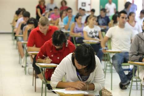 Imagen de un examen de la antigua PAU (Foto TA)