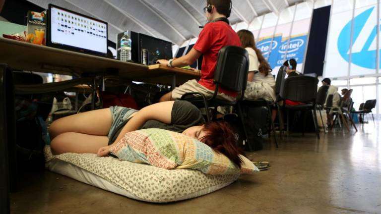 Imagen de archivo de una de las últimas ediciones de la Tenerife Lan Party (TLP) celebrada en el Recinto Ferial (Foto TA)