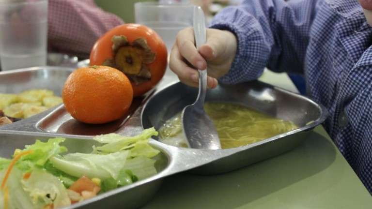 Imagen de archivo de un menú escolar (Foto Canarias7)
