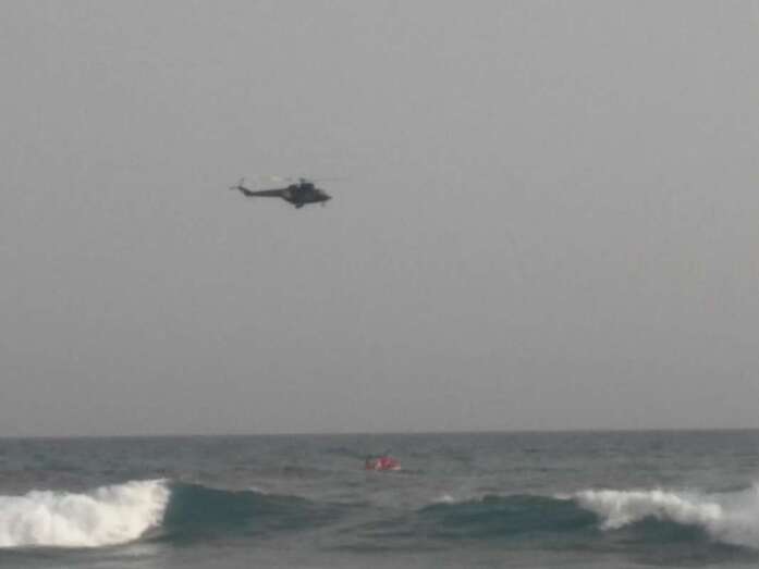 Rescate de una persona ahogada en la playa de Maspalomas (Foto TA)