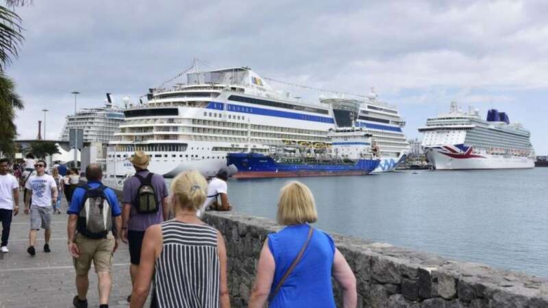 Imagen de archivo de un crucero en la capital grancanaria (Foto Canarias7)