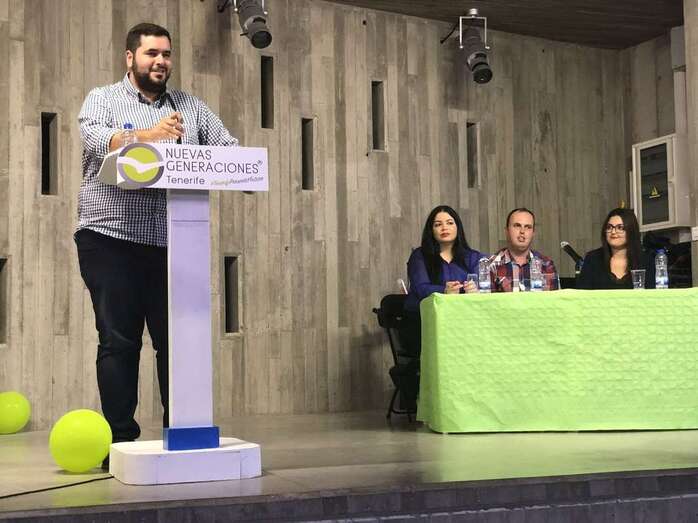 Alejandro Sánchez, en una imagen de archivo durante un acto de NNGG (Foto TA)
