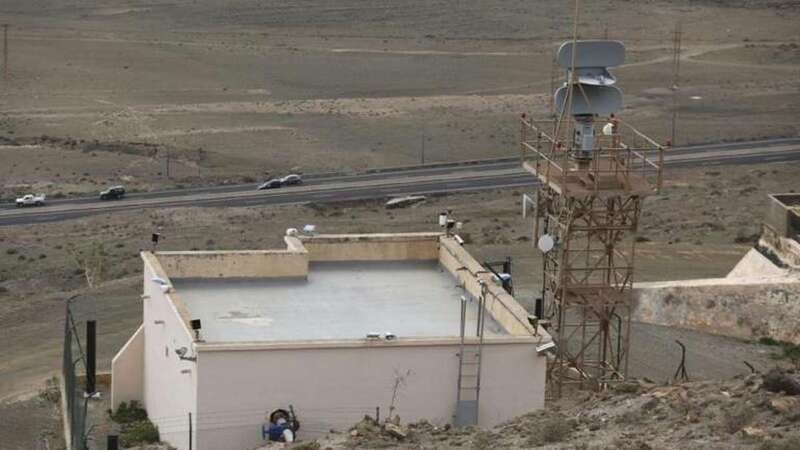 Antenas del SIVE en Montaña de Mina (Foto Canarias7)