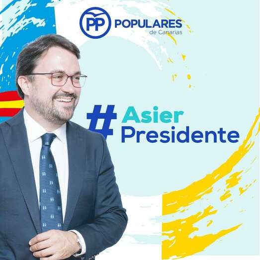 Nueva imagen del candidato del PP a la Presidencia del Gobierno de Canarias (Foto TA)