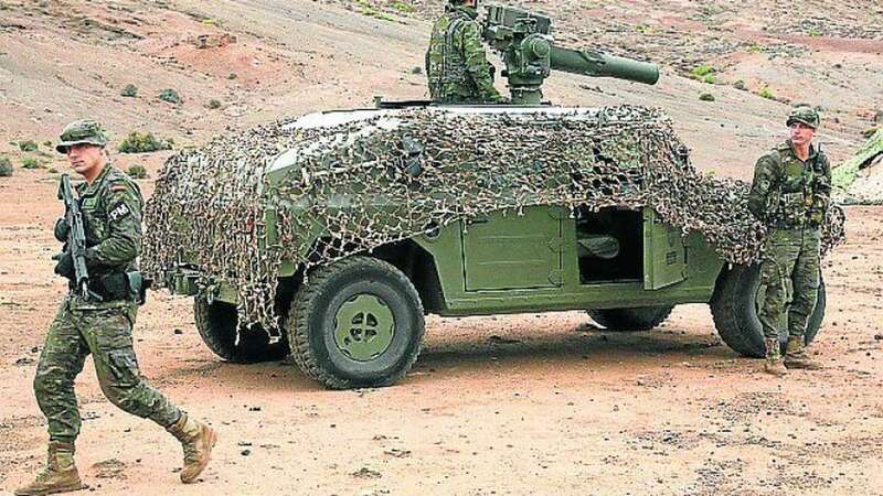 Imagen de archivo de un ejercicio en las instalaciones militares de La Isleta (Foto TA)