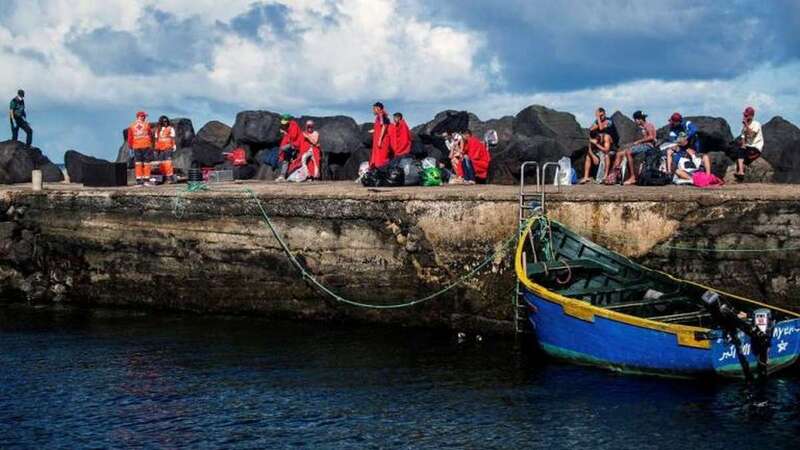 Imagen de archivo de la llegada de un cayuco a Canarias (Foto Canarias7)