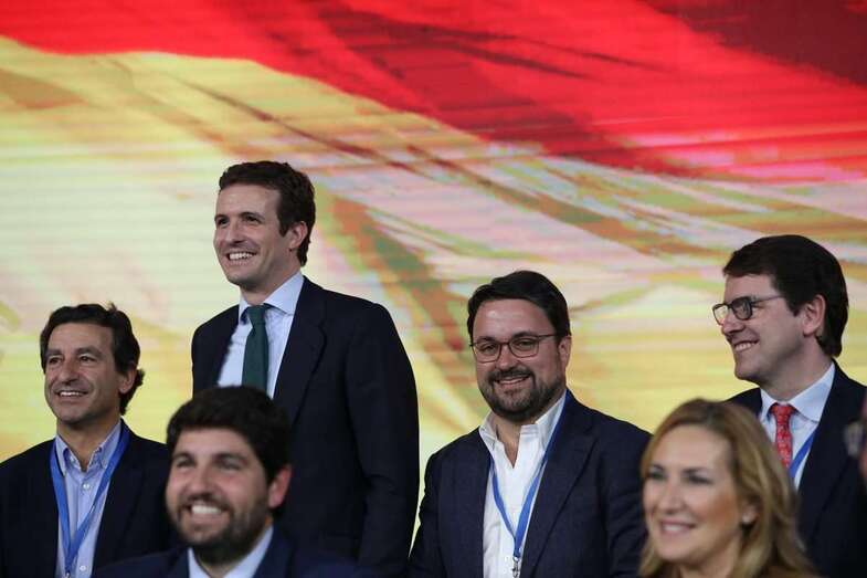 Casado y Antona, este fin de semana durante la convención nacional del PP (Foto TA)
