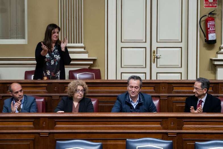 José Miguel Ruano, este miércoles en la cámara regional tras anunciar su decisión (Foto TA)