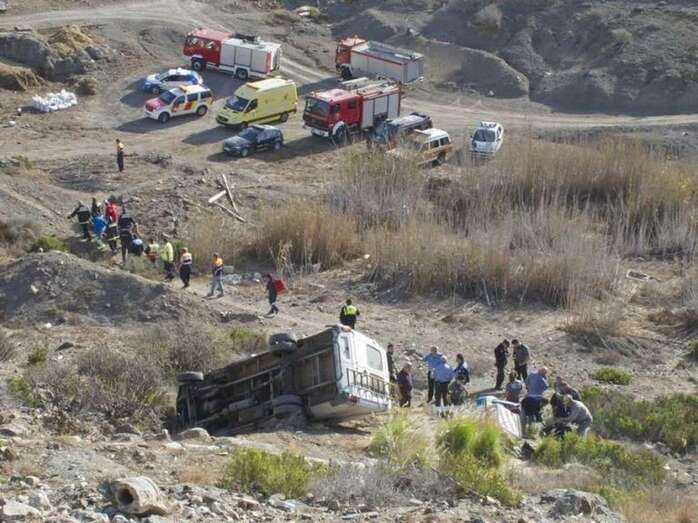 Imagen de un accidente laboral en el sur grancanario (Foto C7)