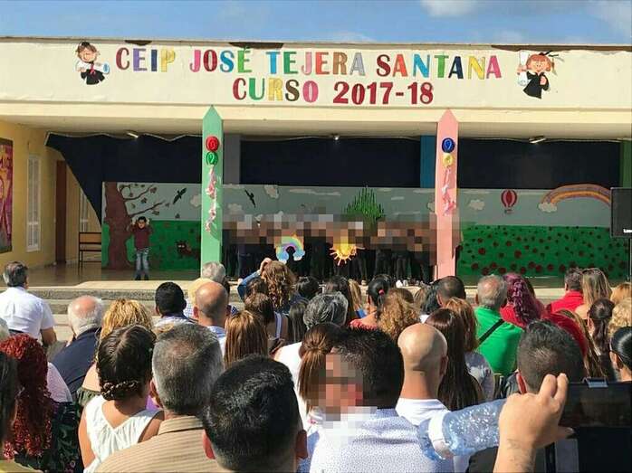 Acto en un colegio público de Telde (Foto TA)