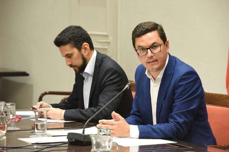 Pablo Rodríguez, vicepresidente y consejero de Obras Públicas y Transportes del Gobierno canario (Foto TA)