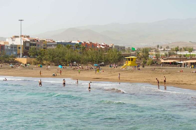 Imagen de la playa de Melenara el pasado 23 de febrero (Foto Antonio Rico)