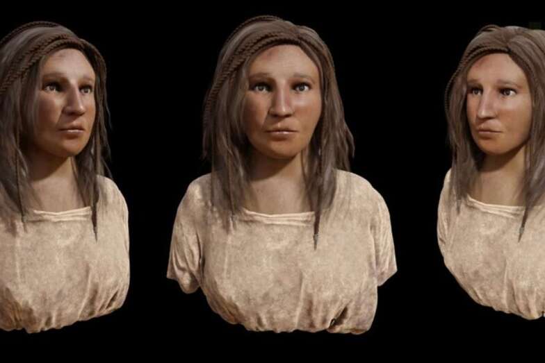 Recreación del rostro de una aborigen canaria a partir de un cráneo realizada por expertos (Foto EFE)