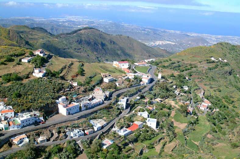 Vista aérea de la zona cumbrera de Telde (Foto TA)