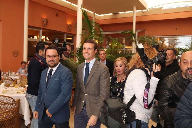Pablo Casado, hoy en la capital grancanaria (Foto TA)