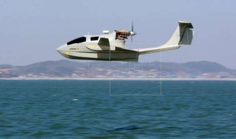Imagen de archivo de una aeronave de vuelo rasante -WIG, por sus siglas en inglés- (Foto EFE)