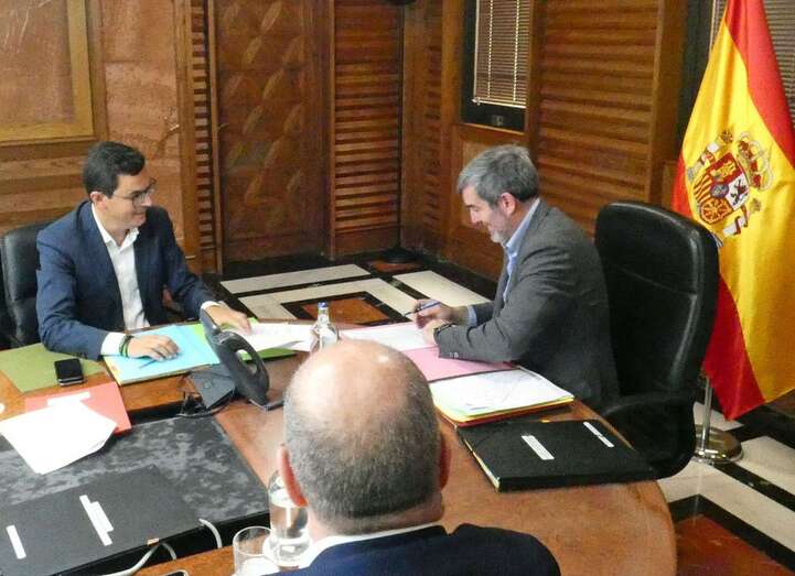 Reunión de este lunes del Consejo de Gobierno de Canarias (Foto TA)