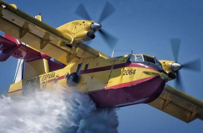 Vehículo anfibio para la extinción de incendios (Foto Ejército del Aire)