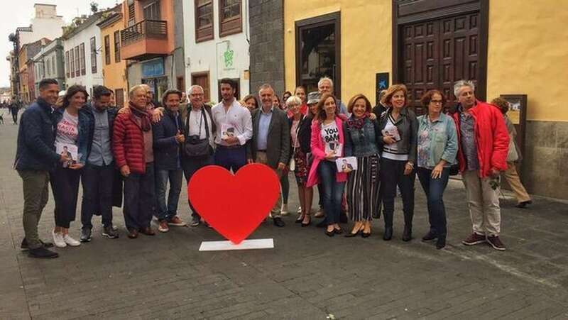 Ángel Víctor Torres, durante su visita a La Laguna (Foto Europa Press)