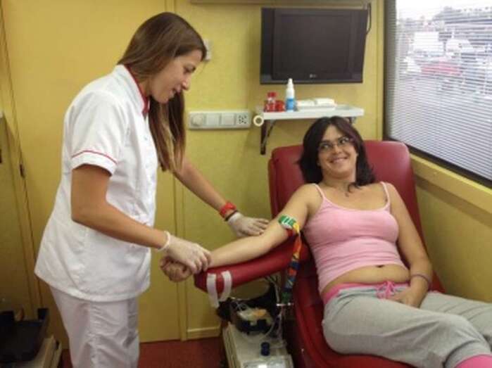 Imagen de archivo de una campaña de donación de sangre del ICHH (Foto TA)