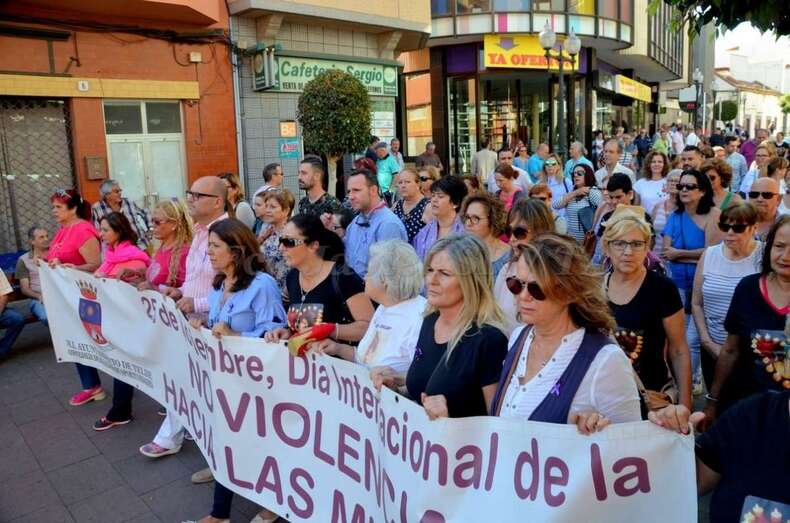 Protesta en Telde contra la violencia machista (Foto TA)
