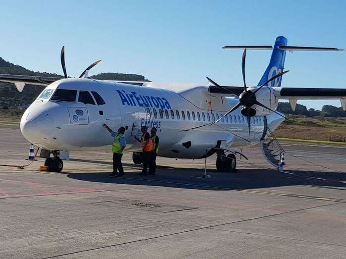 Imagen de uno de los ATR 72-500 de Air Europa (Foto TA)